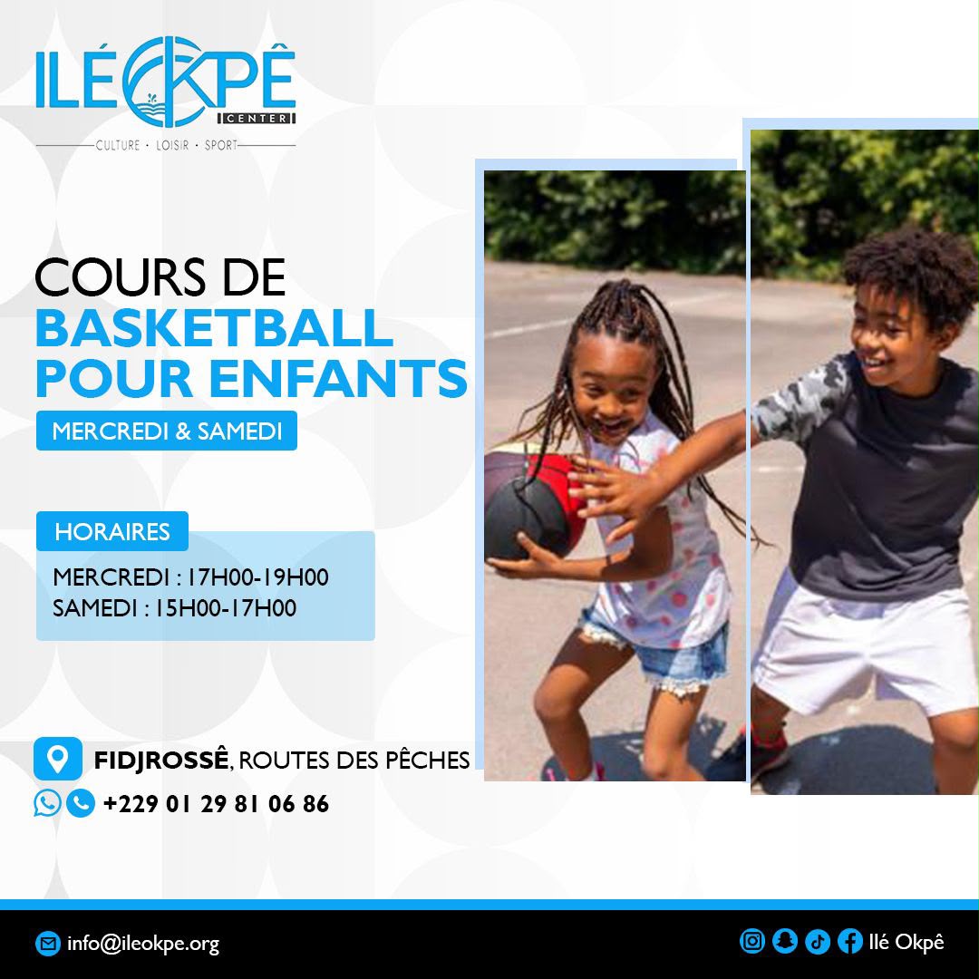 Affiche — Cours de Basketball pour enfants