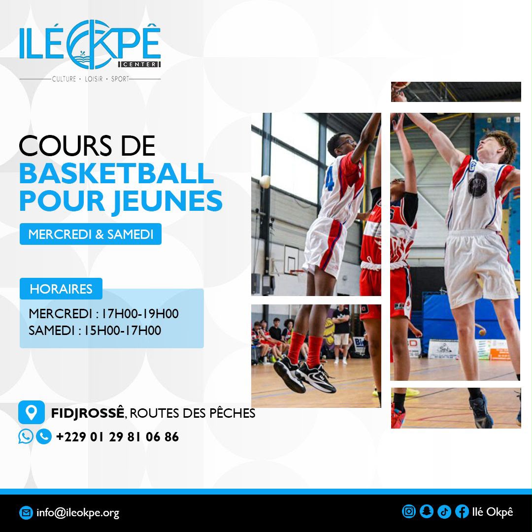 Affiche — Cours de Basketball pour jeunes