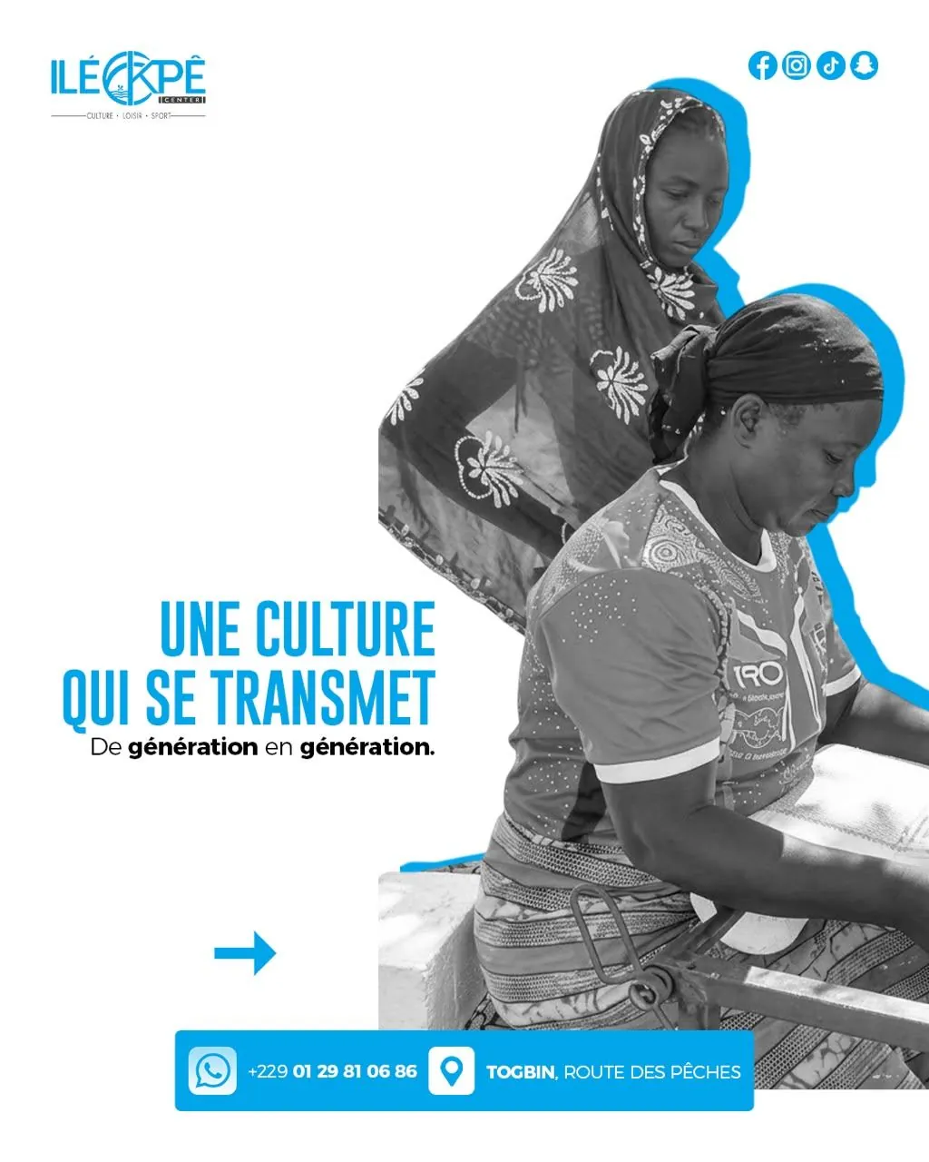 Une culture qui se transmet de génération en génération
